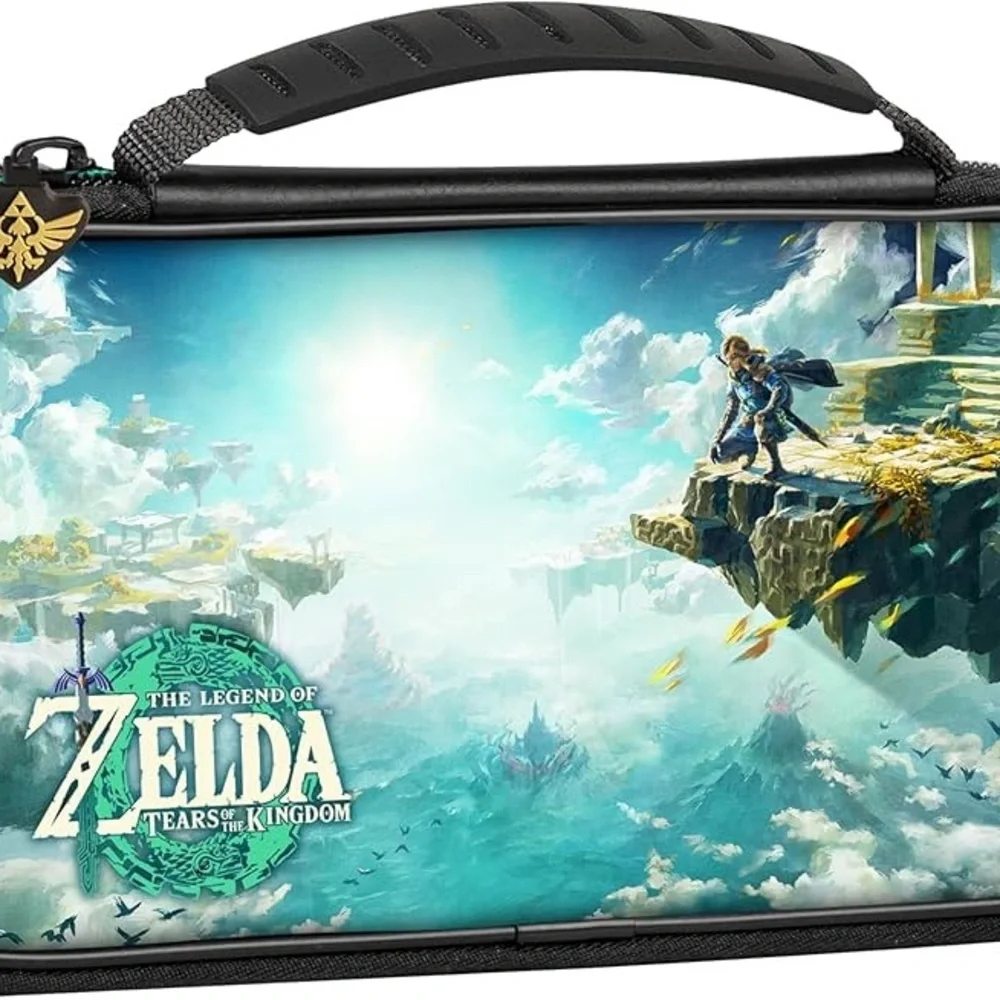 Nintendo Switch Travel Case The Legend of Zelda Skyward Design (Teal/White) New